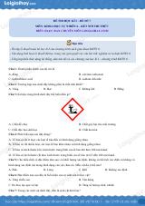 Đề thi học kì 1 KHTN 6 - Kết nối tri thức - Đề số 7